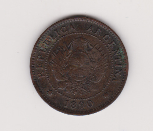 Moneda Argentina 1 Ctv Año 1890 Excelnte