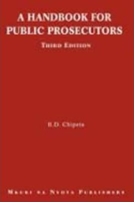 Libro A Handbook For Public Prosecutors - B. D. Chipeta