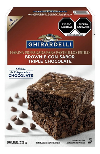 Harina Ghirardelli Para Brownies Triple Chocolate 2.26 Kg