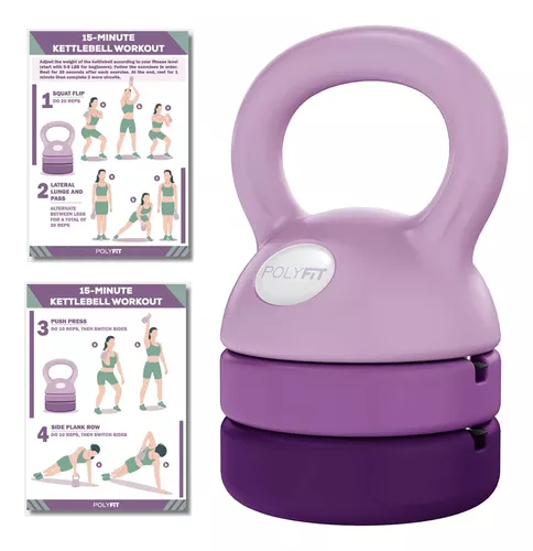 Kettlebell Ajustable - 5 Lbs, 8 Lbs, 12 Lbs Kettlebell Weigh