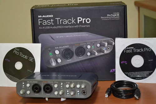Placa Interface Fast Track Pro M Audio 4x4 Pro Tools