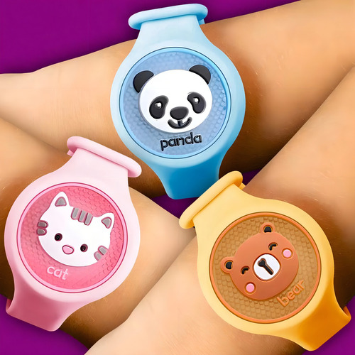 Pulsera Repelente De Mosquitos Para Niños Con Luz Led Color Dragón