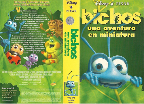 Bichos Vhs Walt Disney Pixar A Bug's Life Vhs Sin Caratula