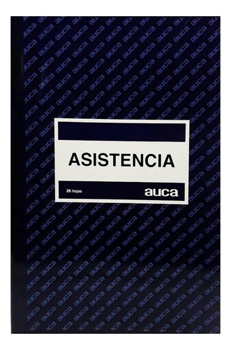 Libro De Asistencia Auca Con 26 Hojas