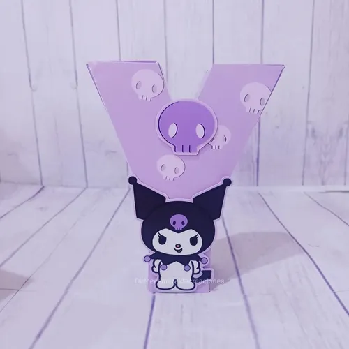 Letras Corpóreas 3d Kuromi Y My Melody ( Candy Bar)