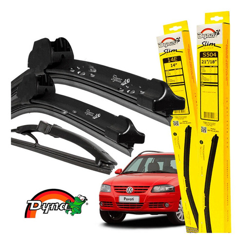 Kit Palheta Vw Parati 2009 A 2012 Parabrisa Dyna Original