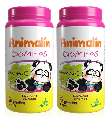 Animalin Gomitas Vitamina C Minerales Niñas Niños 2pzas