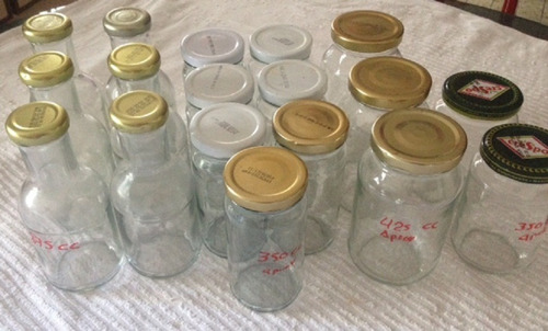 Frascos Y Botellas En Vidrio, Reciclados