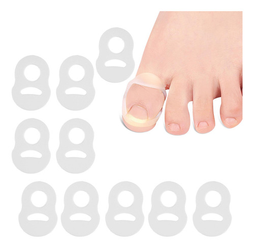 10 Uds. De Silicona Para Corregir Las Uñas Encarnadas,