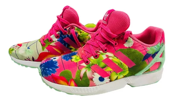 Zapatillas adidas Torsion Zx Flux Floreadas Impecables