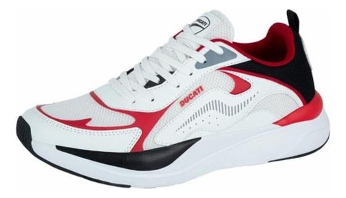 Tenis De Caballero Casual Ducati Inch Color Blanco/ Negro