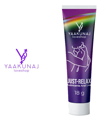 Lubricante Just Relax Yaakunaj 18g Sabor Uva