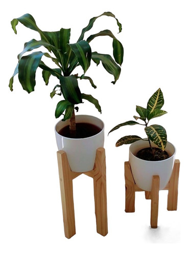 2 Uds Soporte Estante Plantas 3deseos Para Matera En Madera 