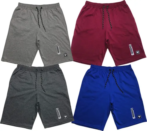 Kit Com 4 Bermudas Masculina Moletom Original Academia