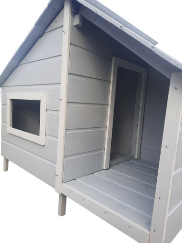 Casa Jf Média Com Alpendre Em Madeira 95x110 Cm