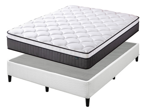 Cama Keenan Resortes Pocket 2 Plazas 25cms