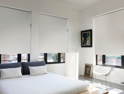 Cortinas Roller Blackout Beige - 1,40 X 2,20