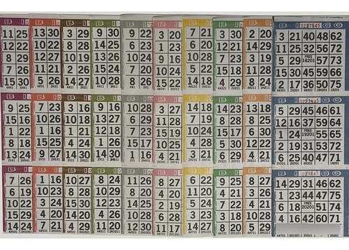 The Ticket Gurus Tarjetas De Juego De Bingo De Papel - 3 Tar