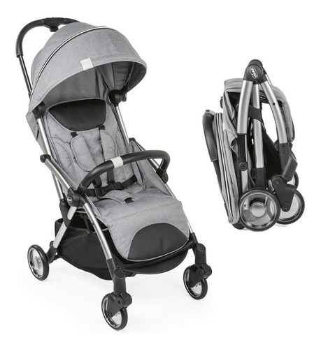 Imagen 2 de 3 de Carriola de paseo Chicco Juvenile Goody cool grey con chasis color plateado