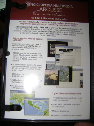 Enciclopedia Multimedia Larousse El Universo Del Saber 4 Cd (Usado)