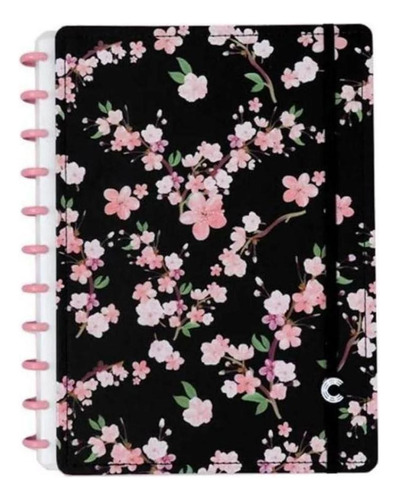 Caderno Inteligente By Gocase Classical Rose Black Grande