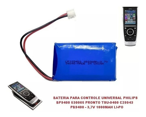 Kit 04 Peças Bateria Para Contole Universal Pronto Tsu9400 