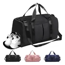 Comprar Maleta Deportiva Bolsa Gym De QUANNA Viaje Mochila Fitness Bag Con Bolsillo Húmedo Y Compartimento Para Zapatos, Maleta Gym Gran capacidad Plegable Maleta