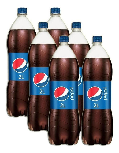 Kit 6 Refrigerante Pepsi Cola Garrafa 2 Litros