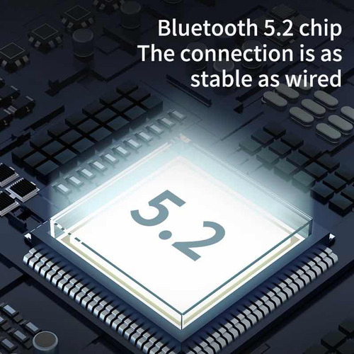 Módulo Tws Bluetooth 5.2 Kz Az09 Tipo C Com Microfone Preto Preto