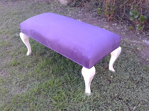 Banqueta Pie De Cama, Patas Reina Ana - 90 Cm De Largo