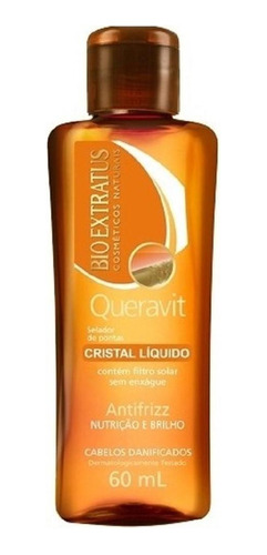 Cristal Líquido Queravit 60ml - Selador De Pontas Antifrizz