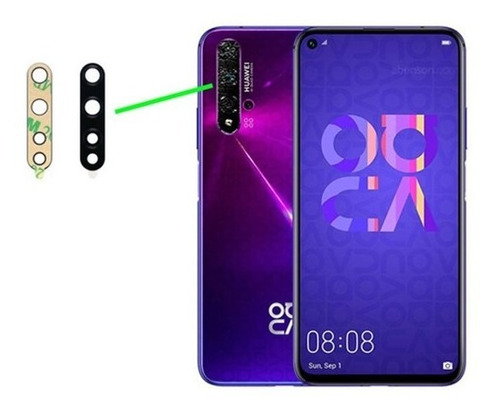 Mica Cámara Trasera Compatible Huawei Nova 5t Repuesto