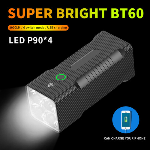 Linterna Portátil N Mini Led Bt60 De 8000 Lúmenes Super B 90