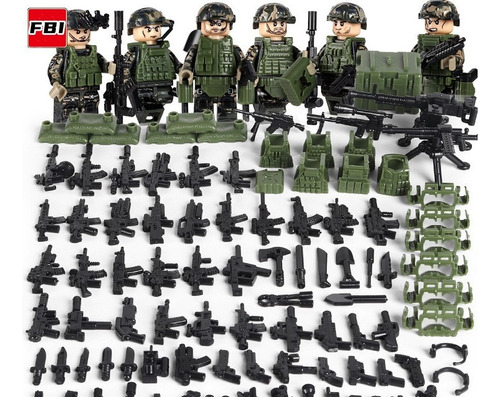 Minifiguras Militares De Soldado Juguete-fuerzas Federales C