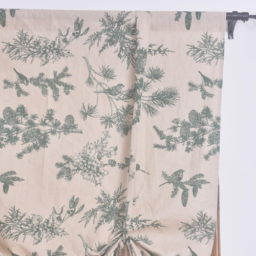 Cortina De Vajilla Floral Cortina Pequeña 80 Cmx140 Cm