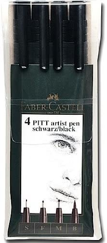 Faber-castell Pitt Artist Plumas Sets Negro