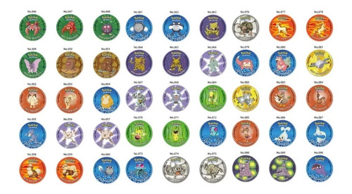 Colección Completa De Tazos Pokemon Retro