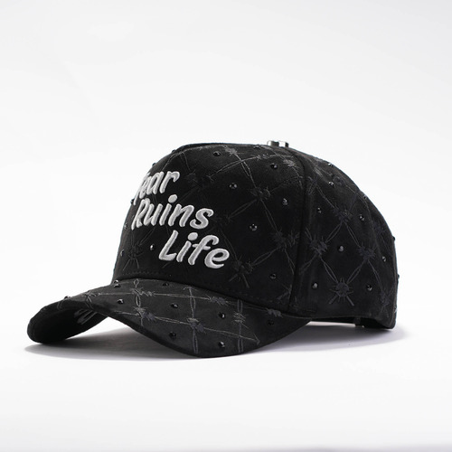 Gorra Dreamer Fear Ruins Life Negra Original Negro Único