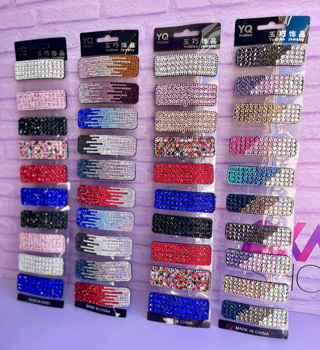 Ganchos Para Cabello Con Pedrería