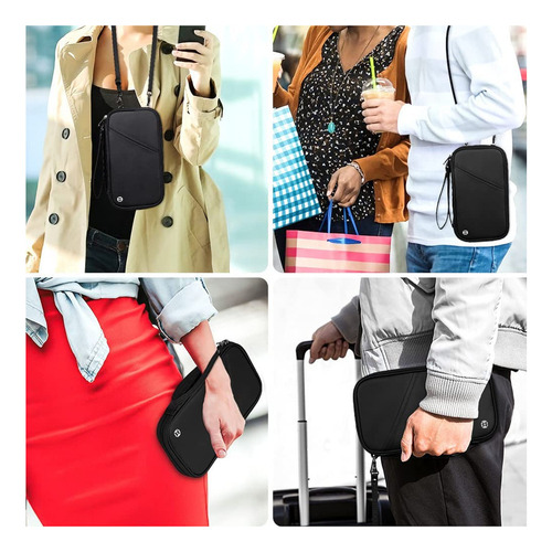 Organizador De Pasaportes De Viaje Funda For Teléfono Azul