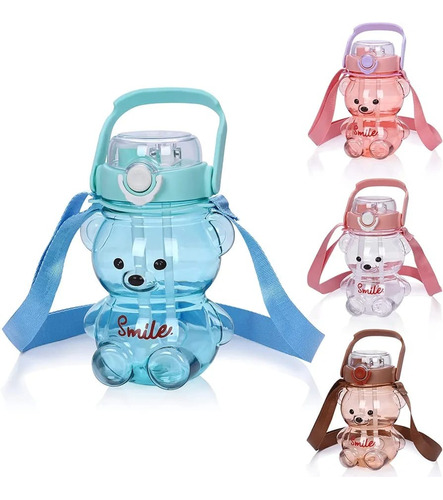 Botella Infantil De Oso Con Sorbito