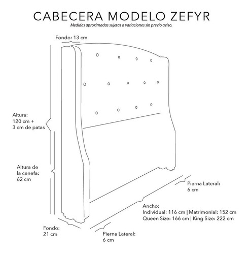 Cabecera King Size Dicasa Zefyr Pink