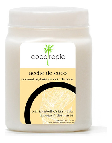 Aceite De Coco Orgánico Extra Virgen 1 Litro