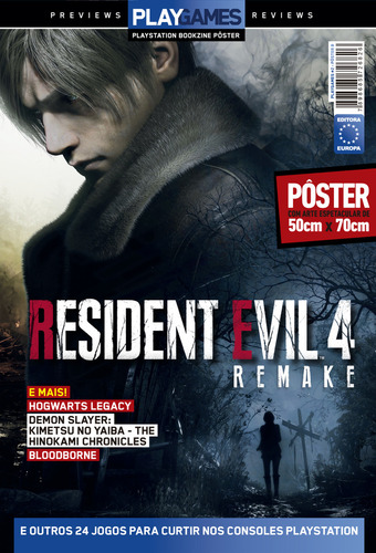 Superpôster Playgames Resident Evil 4, De Editora Europa. Editorial Europa, Capa Mole Em