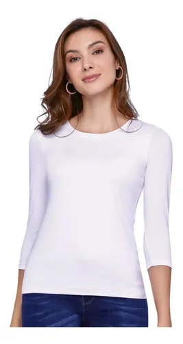 Blusa Blanca Ilusion Lycra MercadoLibre