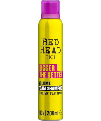 Tigi Shampoo Espuma Volumen Bed Head Bigger The Betterx200ml