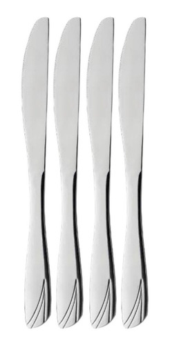 Kit 12 Faca De Mesa Farol Inox Luxo Mesa Posta Oxford