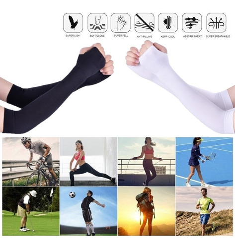 Pack 4 Pares Manga Protección Solar Deporte Brazo