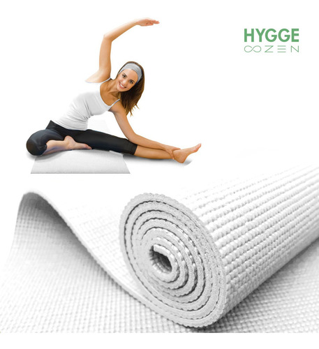 Imagen 7 de 10 de Kit Yoga Mat Colchoneta Pvc 6mm C/correa + Cinturón +2 Tacos