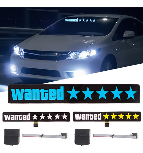 Sticker Pegatina Led Tuning Wanted Etc.. Mi Tienda Uy